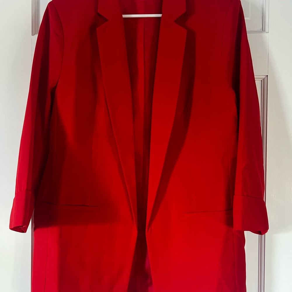 K Jordan Bold Red Women's Blazer
